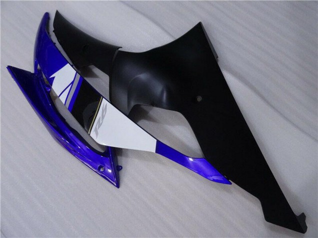 Blanc Bleu Noir Mat Carénage Moto Yamaha YZF R6 2008-2016