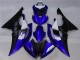 Blanc Bleu Noir Mat Carénage Moto Yamaha YZF R6 2008-2016