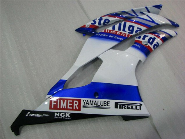 Blanc Bleu Rouge Sterilgarda Volvo Fimer Yamalube Carénage Moto Yamaha YZF R6 2008-2016