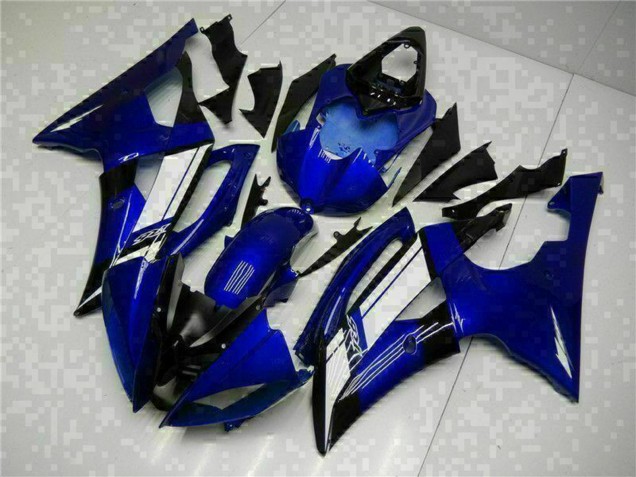Bleu Blanc Carénage Moto Yamaha YZF R6 2008-2016