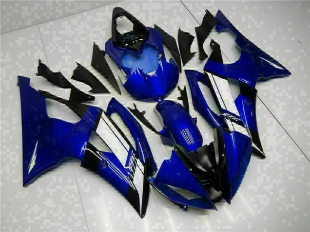 Bleu Blanc Carénage Moto Yamaha YZF R6 2008-2016