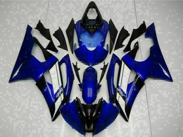 Bleu Blanc Carénage Moto Yamaha YZF R6 2008-2016