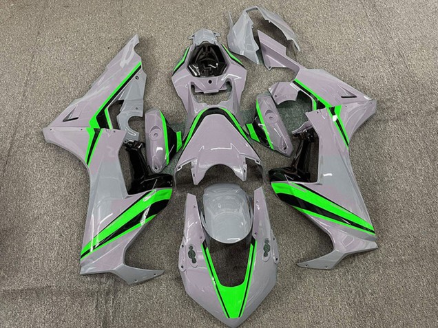 Nardo Gris Vert Bande Carénage Moto Honda CBR1000RR 2017-2023