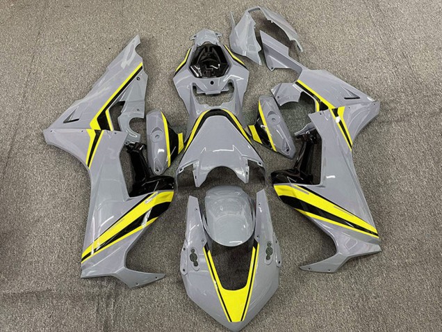 Nardo Gris Jaune Bande Carénage Moto Honda CBR1000RR 2017-2023