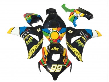 Bleu Jaune Vert Rouge Noir Roue Chromatique 99 Carénage Moto Honda CBR1000RR 2008-2011 Pas Chère