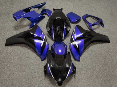 Bleu Noir Brillant Carénages Moto Honda CBR1000RR 2008-2011 Pas Chère