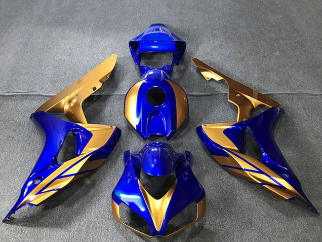 Or Bleu Carénage Moto Honda CBR1000RR 2006-2007