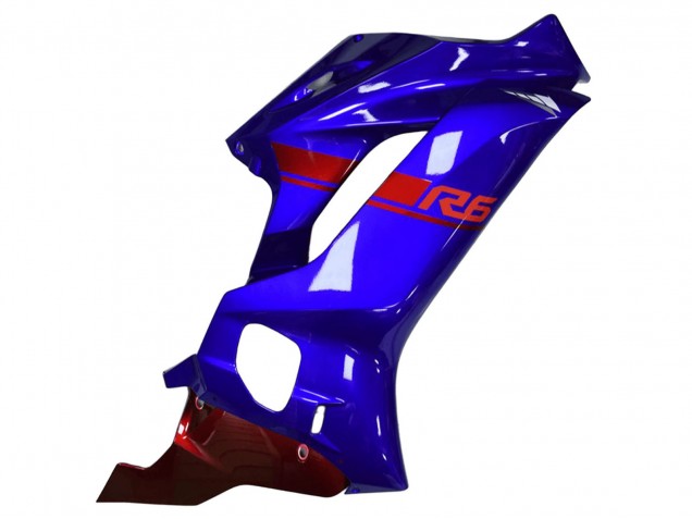 Bleu Rouge Carénage Moto Yamaha YZF R6 2017-2023