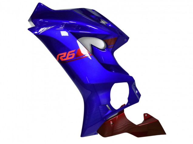 Bleu Rouge Carénage Moto Yamaha YZF R6 2017-2023