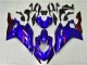 Bleu Rouge Carénage Moto Yamaha YZF R6 2017-2023