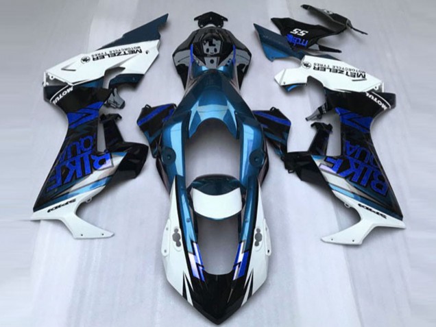 Blanc Bleu Noir Brillant Carénages Moto Honda CBR1000RR 2017-2023