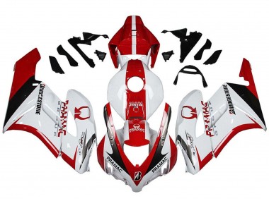 Blanc Rouge Noir Brillant Pramac Bridgestone Carénage Moto Honda CBR1000RR 2004-2005 Pas Chère