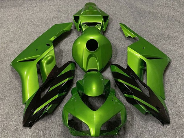 Vert Noir Brillant Bande Carénage Moto Honda CBR1000RR 2004-2005