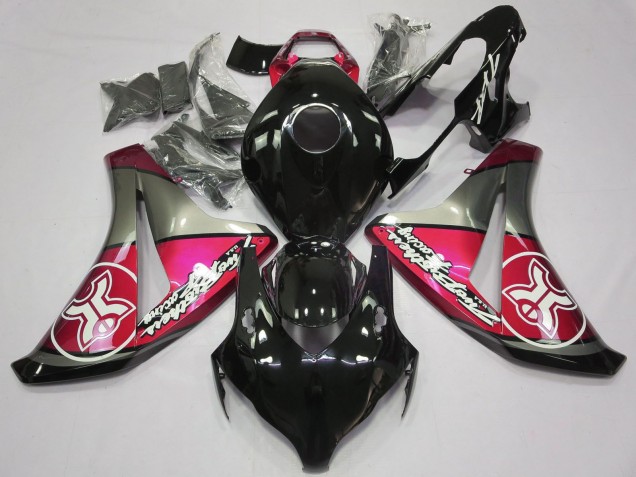 Rose Gris Noir Brillant Carénage Moto Honda CBR1000RR 2008-2011
