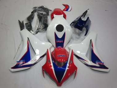 Blanc Rouge Bleu HRC Style Carénage Moto Honda CBR1000RR 2008-2011 Pas Chère