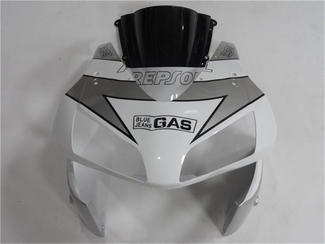 Blanc Argent Noir Repsol Carénages Moto Honda CBR600RR 2003-2004