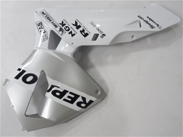 Blanc Argent Noir Repsol Carénages Moto Honda CBR600RR 2003-2004