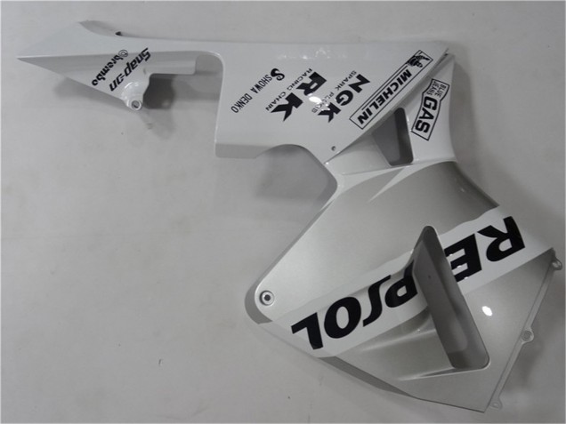 Blanc Argent Noir Repsol Carénages Moto Honda CBR600RR 2003-2004
