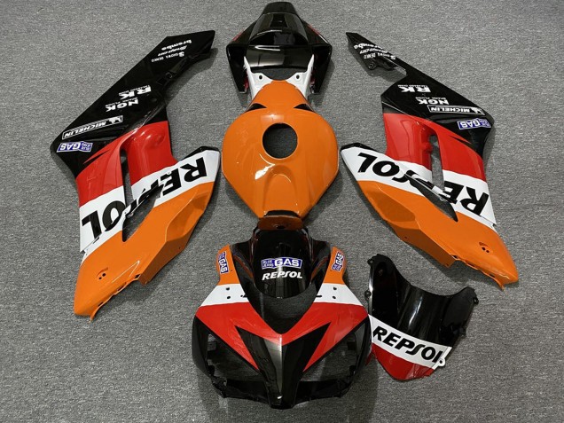 Orange Blanc Rouge Noir Brillant Repsol Carénage ABS Honda CBR1000RR 2004-2005