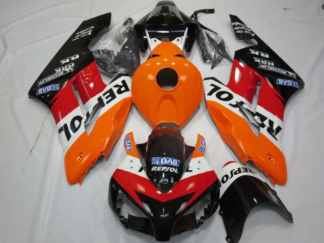 Orange Blanc Rouge Noir Brillant Repsol Kit Carénage Moto Honda CBR1000RR 2004-2005