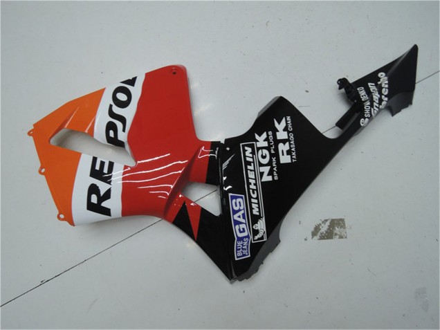 Orange Blanc Rouge Noir Brillant Repsol Kits Carénages Moto Honda CBR600RR 2003-2004
