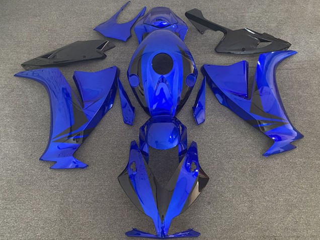 Bleu Noir Brillant Kits Carénages Moto Honda CBR1000RR 2012-2016