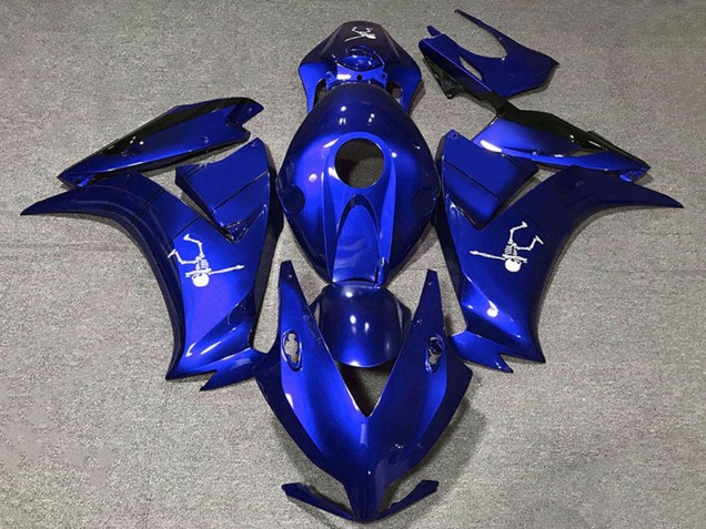 Bleu Noir Brillant Carénages Moto Honda CBR1000RR 2012-2016