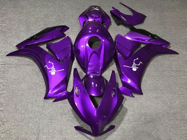 Violet Foncé Noir Brillant Carénage Moto Honda CBR1000RR 2012-2016 Pas Chère