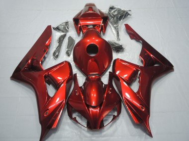 Rouge Foncé Carénage Moto Honda CBR1000RR 2006-2007 Pas Chère