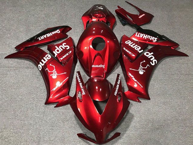 Rouge Foncé Supreme Carénage Moto Honda CBR1000RR 2012-2016