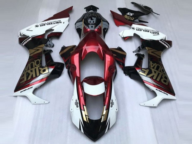 Blanc Rouge Foncé Noir Brillant Carénage Moto Honda CBR1000RR 2017-2023