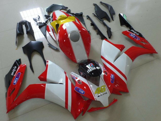 Blanc Rouge Jaune Bleu Ducati Style Carénage Moto Honda CBR1000RR 2012-2016