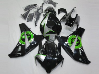 Argent Vert Noir Brillant Carénage Moto Honda CBR1000RR 2008-2011 Pas Chère