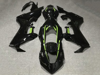Noir Brillant Vert Citron Doubler Carénage Moto Honda CBR1000RR 2017-2023 Pas Chère