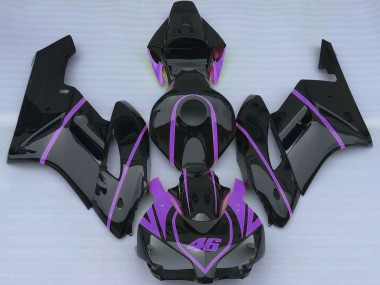 Noir Brillant Violet Carénage Moto Honda CBR1000RR 2004-2005 Pas Chère