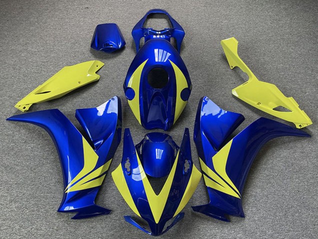 Bleu Haute Visibilité Jaune Carénage Moto Honda CBR1000RR 2012-2016