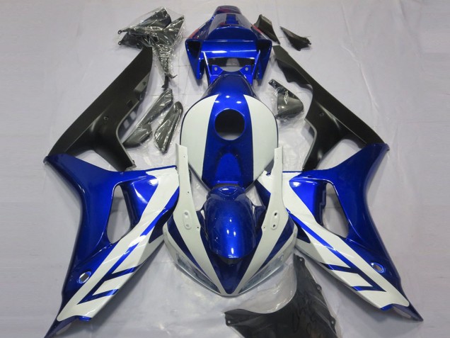 Bleu Blanc Noir Mat Carénages Moto Honda CBR1000RR 2006-2007