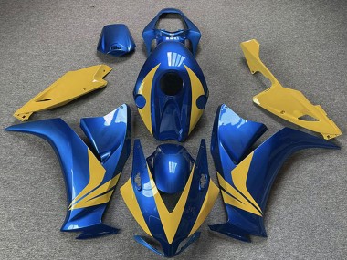 Bleu Jaune Carénage Moto Honda CBR1000RR 2012-2016 Pas Chère