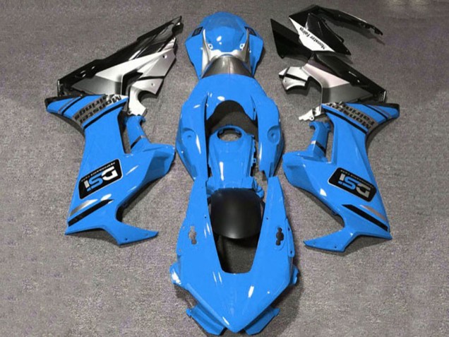 Bleu Blanc Argent Noir Brillant DSI Carénage Moto Honda CBR1000RR 2017-2023