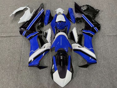 Blanc Bleu Noir Brillant Carénage Moto Honda CBR1000RR 2017-2023 Pas Chère
