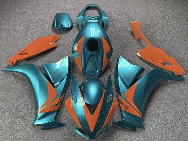 Cyan Bleu Orange Carénage Moto Honda CBR1000RR 2012-2016 Pas Chère
