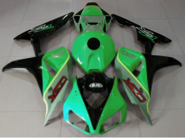Vert Bleu Noir Brillant CBR Style Carénage Moto Honda CBR1000RR 2006-2007 Pas Chère