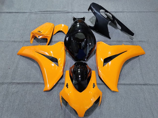 Orange Brillant Noir Brillant Carénage Moto Honda CBR1000RR 2008-2011