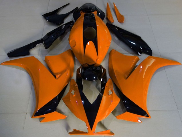 Orange Noir Brillant Carénage Moto Honda CBR1000RR 2012-2016