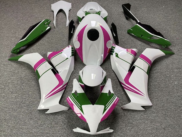 Blanc Rose Vert Noir Carénage Moto Honda CBR1000RR 2012-2016