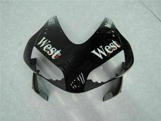 Noir Brillant Blanc West Mobil Carénage Moto Honda CBR600RR 2003-2004