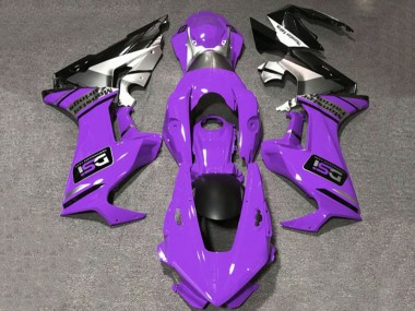 Violet Blanc Argent Noir Brillant DSI Carénage Moto Honda CBR1000RR 2017-2023 Pas Chère
