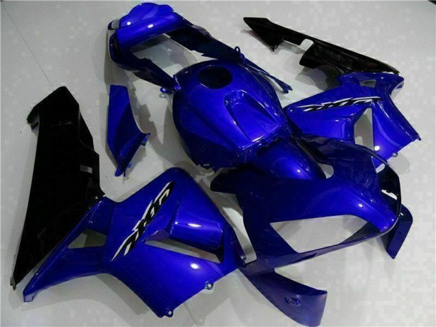 Bleu Noir Brillant Kits Carénages Moto Honda CBR600RR 2003-2004