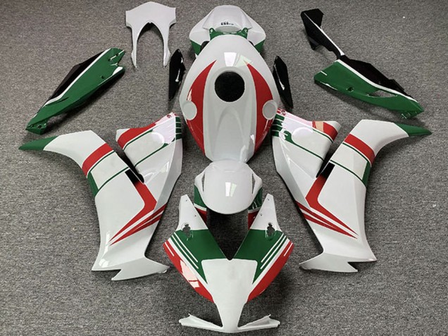 Blanc Rouge Vert Carénage Moto Honda CBR1000RR 2012-2016