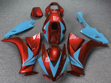 Rouge Bleu Clair Carénage Moto Honda CBR1000RR 2012-2016 Pas Chère